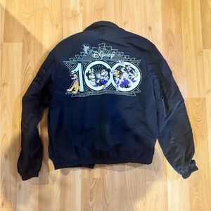 Disney 100 year anniversary lined bomber jacket size small unisex